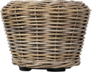 Rattan Kobo Indoor Outdoor Planter Basket with Plastic Pot Small 25-Gallon Soil Capacity by CozyNest Decor
