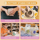Insnug Pottery Wheel for Kids - Pottery Arts and Crafts for Kids Ages 8-12 with 3 Pack Painting Kit Air Dry Clay Art Supplies Toys for Girls Boy Birthday Gift for 6+ by TinyTreasures Baby Boutique