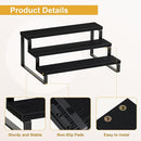 Giikin 3 Tier Spice Rack, Set of 2 Wooden Spice Rack for Countertop, Cabinet Organizer Shelf Kitchen Counter Storage Shelves Cupcake Stand Holder Display Stand, Black by CozyNest Decor