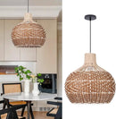 Arturesthome Rattan Pendant Lights, Wicker Chandelier Boho Basket Lighting Fixture, Natural Woven Hanging Lamp for Kitchen Island Sink Coffee by GreenHaven Gardens