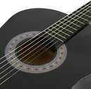 Smartxchoices 6 String 38" Acoustic Guitar Bundle with Gig Bag Strap Pitch Pipe Extra Strings Set Pick for Beginners Starter Kids Girls Youths Students Right-handed (Black) by TinyTreasures Baby Boutique