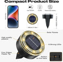 Mini Solar Ground Lights, 12 Pack Solar Lights Outdoor Waterproof, Upgraded LED Flat Landscape Lighting for Outside Pathway Garden Patio Yard Driveway,Warm White by CozyNest Decor