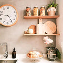 Mobili Fiver, Set of 2 Rachele Shelves, 23.62 in, Rustic Oak, Made in Italy by CozyNest Decor