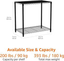 Amazon Basics 2-Shelf Stackable Storage, 13.3" D x 23.2" W x 22.2" H, Black by CozyNest Decor