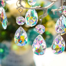 20Pcs Chandelier Crystals,38mm Colorful Teardrop Crystal Chandelier Pendants Parts Beads,Hanging Crystals for Chandeliers by GreenHaven Gardens