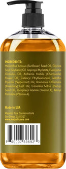 MAJESTIC PURE Eucalyptus Mint Massage Oil for Massage Therapy - Refreshing, and Relaxing - Natural Oils with Eucalyptus Essential Oil - for All Skin Types - Men and Women - 8 fl oz by CozyNest Decor