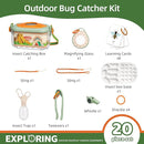 Bug Catcher for Kids Explorer Bug Catching Kit,Magnifying Glass, Tweezers, Whistle & Compass, Learning Guide, Insect Habitat, Outdoor Toys(3 Year +) (Kids Bug Catcher Set) by TinyTreasures Baby Boutique