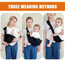 Baby Sling Carrier Toddler Carrier One Shoulder Adjustable Shoulder Strap Labor-Saving Baby Sling 10-45lbs(Grey,Mesh) by TinyTreasures Baby Boutique