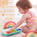 PLAY Baby Musical Toys - Rainbow Baby Piano Music & Sound Light Up Musical Toys for Toddlers 1-3, Multifunctional Baby Pop Up Toy Cause and Effect for Toddlers Age 1+ and Up Girls by TinyTreasures Baby Boutique