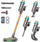 Cordless Vacuum Cleaner, Upgraded 580W 48KPA 65Mins Vacuum Cleaners for Home, Stick Vacuum with Self-Standing and Touch Screen, Anti-Tangled Handheld Vacuum for Pet Hair, Floors, Carpets, K10 by CozyNest Decor