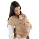 Comfy Cubs Baby Wrap Carrier - Soft & Secure Fit Cotton Blend Baby Carrier Newborn to Toddler - Hands-Free & Lightweight Infant Wrap - Adjustable, One Size Fits All Toddler Sling - Cedar by TinyTreasures Baby Boutique