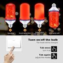 OMK - LED Christmas Decorations Flame Effect Light Bulbs - Upgraded 4 Modes Two-Tone Fire Simulated Lamps - Holiday/Christmas Gifts/Party/Indoor/Outdoor Decoration Lights (2Pack) by GreenHaven Gardens