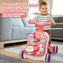 CUTE STONE Baby Walker for Boys Girls, 2 in 1 Sit-to-Stand Learning Walker and Activity Center, Baby Walking Toy, Early Learning Push Toy Gift for Infant by TinyTreasures Baby Boutique