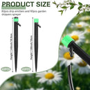 120 Pcs Drip Irrigation Emitters for 1/4'' Drip Irrigation Tubing 60 Irrigation Emitters Sprayer 60 Adjustable 360 Degree Water Flow Drippers for Patio Lawn Garden Watering by GreenHaven Gardens