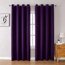 ChrisDowa Blackout Curtains 120 Inches Long 2 Panels Set for Living Room, Grommet Thermal Insulated Room Darkening Curtains for Bedroom (Royal Purple, 52 x 120 Inch) by CozyNest Decor