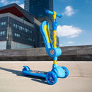 Jetson Character Kids Kick Scooter, LED Lights on Stem & Light-Up Wheels, Lightweight Frame, Height-Adjustable Handlebar, Lean-to-Steer System, Easy-Fold Mechanism by TinyTreasures Baby Boutique