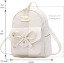 I IHAYNER Girls Bowknot Cute Leather Backpack Mini Backpack Purse for Women by TinyTreasures Baby Boutique