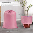 Polecasa Heavy Duty Large Laundry Bag with 130gsm Tear Resistant Fabric and Handles, Easy to Carry Durable Dirty Clothes Drawstring Bag, Perfect for College Dorm, Travel - 28”x36”, Pink by TinyTreasures Baby Boutique