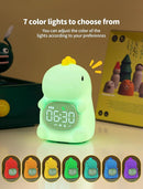 MASHI Kids Alarm Clock, Toddler Sleep Training Clock with Sun & Moon, Sleep Sound Machine, Night Lights, Ok to Wake Dinosaur Clock, Gift Ideas for Kids Child by TinyTreasures Baby Boutique