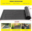 Driveway Fabric, 3x300 ft Road Fabric Commercial Weed Barrier Fabric, Landscape Fabric Heavy Duty 4OZ French Drain Fabric for Erosion Control,Landscape Fabric,Weed Barrier,Construction Projects by GreenHaven Gardens