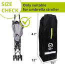 V VOLKGO Stroller Bag for Airplane, Large Cover for Airtravel, Jogger & Umbrella Stroller Cover for Travel - Fits Most Sizes, Gate Check Bag, Heavy Duty Durable Infant carrier covers for Air Travel by TinyTreasures Baby Boutique