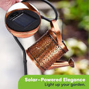 SteadyDoggie Solar Outdoor Garden Lights - Waterproof Metal Shower Lights with Flameless LED Lanterns - Decorative Solar Yard Decorations for Pathways, Patio, and Garden, 6.4x8.6 Inch by GreenHaven Gardens