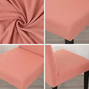 JQinHome Terra Cotta Chair Covers for Dining Room Set of 8, High Stretch Removable Washable Parsons Chair Slipcover for Home Party Hotel Wedding Ceremony (8PCS, Terra Cotta) by CozyNest Decor