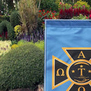 Alpha Tau Omega Licensed Flag Garden 12x19 inches Flag Banner Yard Decor Outdoor Decoration (Alpha Tau Omega