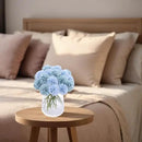 Kimura's Cabin 20Pcs Fake Silk Chrysanthemum Artificial Ball Flower Fake Mums Flowers Wedding Arrangements Bouquets Home Kitchen Table Center DIY Decoration (Blue) by CozyNest Decor