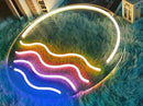 LED Decorative Lights USB Mountains Sunrise Sunset Led Neon Signs Home Decoration Wall Art Holiday Gift Brightness Adjustable 15''x15'' by CozyNest Decor