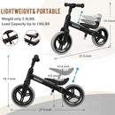 Toddler Balance Bike Toys for 1 to 4 Year Old Girls Boys Adjustable Seat and Handlebar No-Pedal Training Bike Best Gifts for Kids by TinyTreasures Baby Boutique