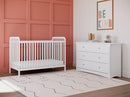 Storkcraft Crescent 6 Drawer Double Dresser (White) – GREENGUARD Gold Certified, Nursery Dresser for Kids Bedroom by TinyTreasures Baby Boutique