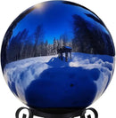12 Inch Stainless Steel Gazing Globe,v2croft Hollow Ball Mirrored Surface Polished Shiny Sphere,Garden Stainless Steel Gazing Ball for Outdoor Lawn Pond Yard Ornament(Blue) by GreenHaven Gardens
