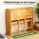 39.37" Bamboo Folding Desk,Space-Saving Computer Desk for Small Spaces, Foldable Study Table for Bedroom, Home Office, Dorm, Apartment (Natural) by CozyNest Decor