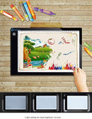 Light Box Drawing Pad, Tracing Board with Type-C Charge Cable and Brightness Adjustable for Artists, AnimationDrawing, Sketching, Animation, X-ray Viewing (FR-A4-P-black) by TinyTreasures Baby Boutique