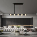 Dining Room Light Fixture,Modern Crystal Chandeleirs Semi Flush Mount Ceiling Light Fixture,Black Metal Crystal Pendant Light for Kitchen Island Farmhouse Dining Room,Living Room (10-Lights) by CozyNest Decor