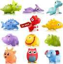 Hely Cancy Infant Bath Toys for 18 Months - No Hole Animal Bathtub Toys, Baby Bath Tub Toys by TinyTreasures Baby Boutique