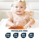 Tiny Twinkle Mess Proof Baby Bib - Waterproof & Lightweight Baby-Led Weaning Apron | 100% Recycled Polyester, Easy Clean & Machine Washable (Boho Rainbow, Small 6-24 Months) by TinyTreasures Baby Boutique