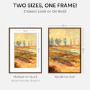 Homeforia 20x28 Picture Frame Brown, High End Dark Oak 20x28 Walnut Wooden Poster Frames with Mat 14x22, 20 x 28 Wood Frame Matted to 14 by 22, 28x20 Hanging Frames, Tempered Glass, Wall Kit, Set of 1 by CozyNest Decor