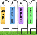Ashman Shepherd's Hooks 35 Inch (48 Per Pack), Black, Made of Premium Metal for Hanging Solar Lights, Bird Feeders, Mason Jars, Christmas Lights, Lanterns, Garden Stakes and Wedding Décor. by GreenHaven Gardens