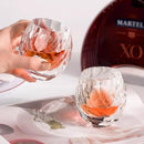 KAMMAK Crystal Whiskey Glasses Set of 2, Handcrafted Old Fashioned Glasses Stemless, 3.71oz Hand Blown White Cocktail Glasses, Engagement Gifts for Couples, Women, Men by CozyNest Decor