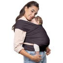 Boba Baby Wrap Carrier – Original Baby Sling Carrier for Newborns (7–35 lbs), Soft, Secure, Hands-Free & Ergonomic, Ideal for Comfortable Bonding, New Parents (Serenity Charcoal) by TinyTreasures Baby Boutique