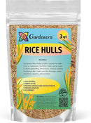 Premium Rice Hulls - Sustainable Gardening Essential for Improved Water Retention and Nutrient Absorption - 3 QUARTS by GreenHaven Gardens