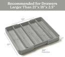 SMIRLY Silverware Drawer Organizer – Bamboo Kitchen Drawer Organizer, Adjustable Utensil Holder and Cutlery Tray, Drawer Dividers for Flatware and Kitchen Utensils by CozyNest Decor