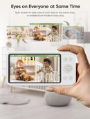 bonoch Add-on Baby Camera Unit for BBM14/BBM16, 1440p HD Video Baby Monitor Camera No WiFi, Security Split-Screen, Auto Night Vision, 4X Zoom, 2-Way Audio, Temperature Sensor, 3 White Noise 3Lullabies by TinyTreasures Baby Boutique