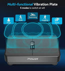 POWET Vibration Plate Exercise Machine, 99 Speed Levels with 5 Setting Modes, 400LBS Whole Body Workout Waver Vibration Plate for Lymphatic Drainage by CozyNest Decor