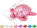 Small Sea Turtle Statue 4 inch Shiny Pink Accent Knick Knacks Paperweight for Bathroom Home Office Shelf Desk Table Decor, Cute Sea Turtle Gifts for Women by CozyNest Decor