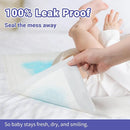 100 Pack Disposable Diaper Changing Pads for Baby Leakproof & Super Absorbency Disposable Underpads Large Toddler Pads Absorbent Fluff Protective Table Pads, Pee Pads for Babies, Kids 18" x 13" by TinyTreasures Baby Boutique