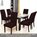 JQinHome Dining Room Chair Covers Set of 8, High Stretch Chair Slipcover Removable Washable Chair Seat Protector Cover for Home Party Hotel Wedding Ceremony (Coffee) by CozyNest Decor