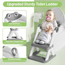Frog Potty Training Seat, Upgrade Toddler Toilet Seat for Kids Boys Girls, 2 in 1 Potty Training Toilet for Kids, Splash Guard Anti-Slip Pad Step Stool by TinyTreasures Baby Boutique